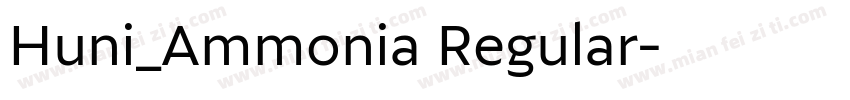 Huni_Ammonia Regular字体转换